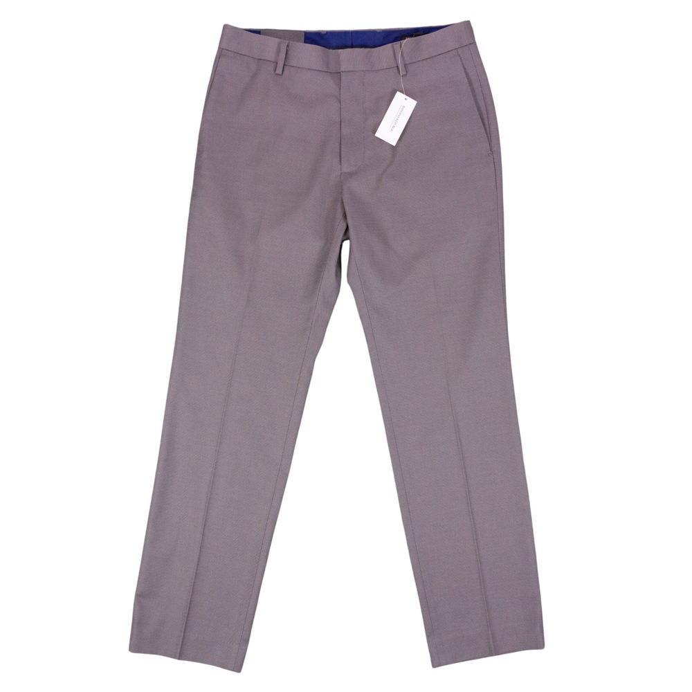NWT Banana Republic Dress Pants Tailored Slim Fit Mens 30x30 Gray Cotton